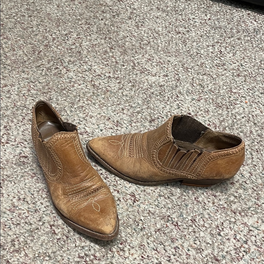 Vintage cowboy style Brown Leather Shooties